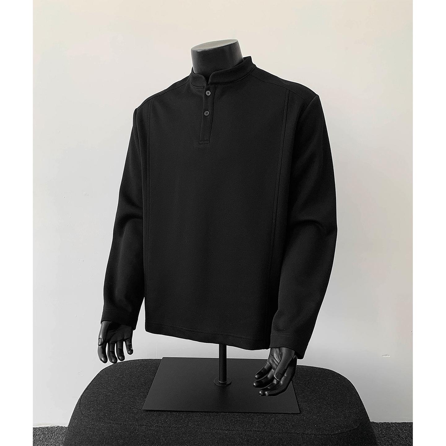 Men s Trendy Heavyweight Grey Stand-Up Collar Hoodie (Autumn/Winter Collection) 5XL