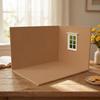 Dollhouse Room Backdrop Board 1:12 Scale Miniature Scene with Window