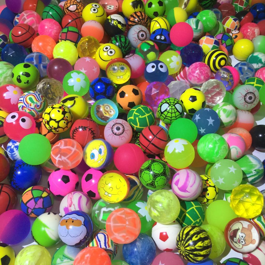 10Pcs Mini Bouncy Ball Birthday Party Favors Gifts For Guests Rubber Bouncing Ball Pinata Goody Bag Fillers Prizes Carnival Gift