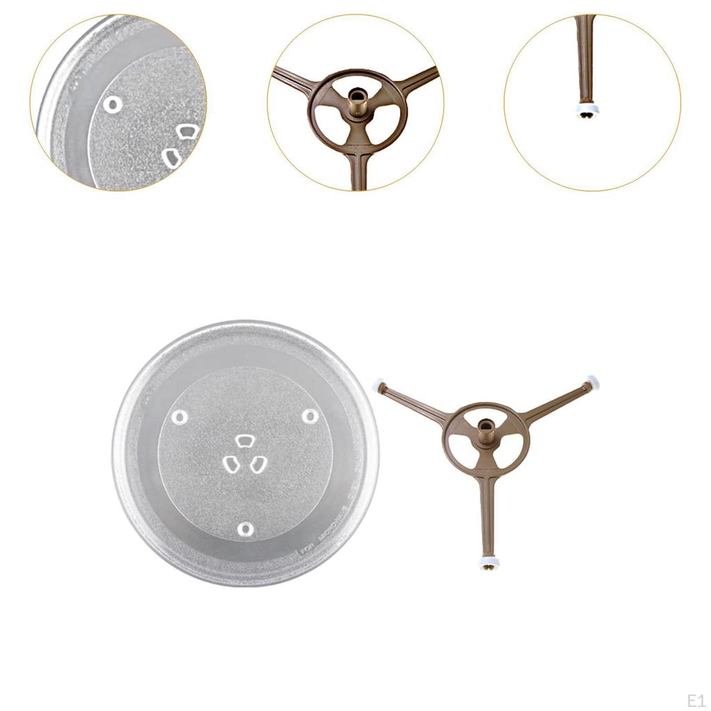 Płyta do gotowania, kuchenka mikrofalowa, taca z uchwytem, praktyczne potrójne ramiona, obrotowe pierścienie, wałek do