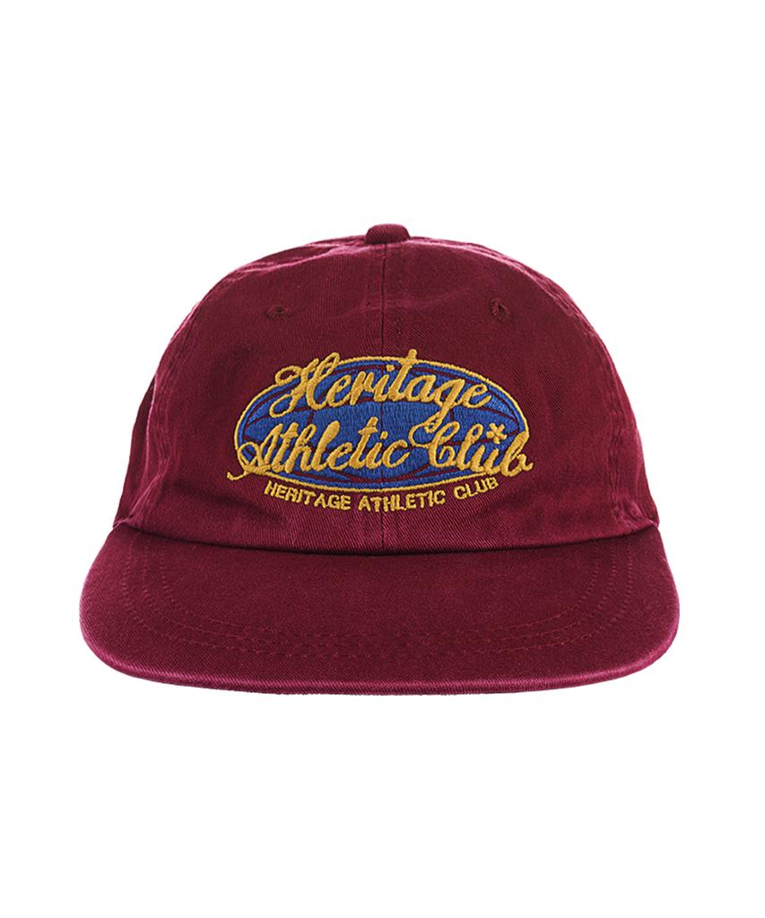 Yunibeoseugameonteu Universe Signed Long Bill Washed Cap_Burgundy