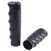 2 Pieces Black Rubber Handles for Wheelbarrow Tubes Designed for 25mm Diameter Offering Non Slip Grip and Long Lasting Use