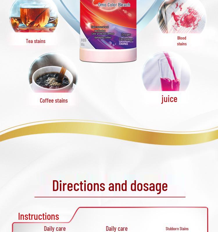 Wonderful Bleach Liquid: Brightens, Whitens, Removes Yellow Stains, Safe for Colors, Gentle On Clothes, Sterilizes Without Damage