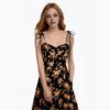 European and American French Summer Waist Sexy Floral Slimming Suspender Dress Tide