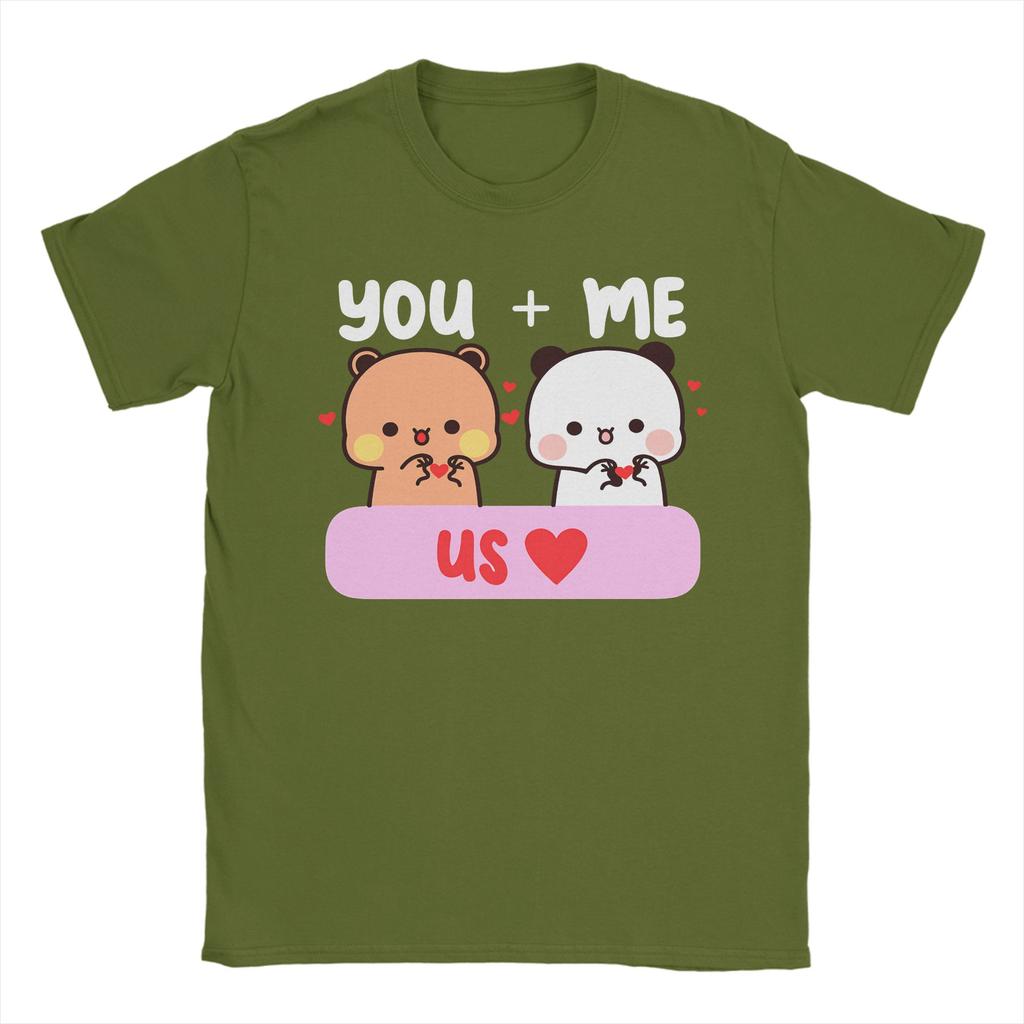 Dudu Bubu Love You And Me Makes US Cotton TShirt For Mens Summer O Neck Hippie Tee Shirt Plus Size Wholesale Tops