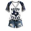 Damen Western Grafik-T-Shirt - Lustiges 'She's From I Can Tell' Neuheit Kurzarm-T-Shirt