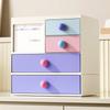 Desktop Drawer-Style Storage Box Dopamine Ins Style Student Desk Stationery Organization Large-Capacity Stackable Storage Rack