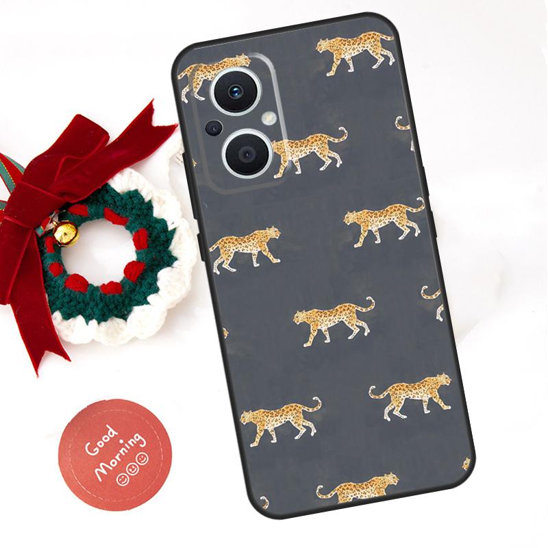 Tigers Cheetah Print Funda For OPPO Reno 13 F 14F 12F 11F 10 11 12 14 Pro 7 8 Lite OPPO Find X9 X8 X6 X5 Pro Case
