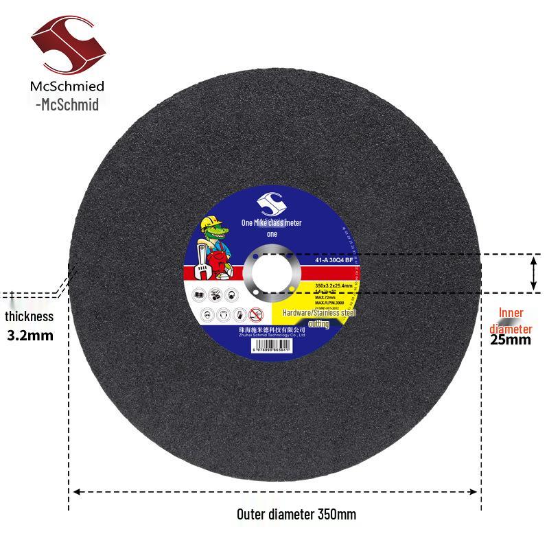 350mm Silver Elephant Stainless Steel Resin Saw Blade for Metal Cutting