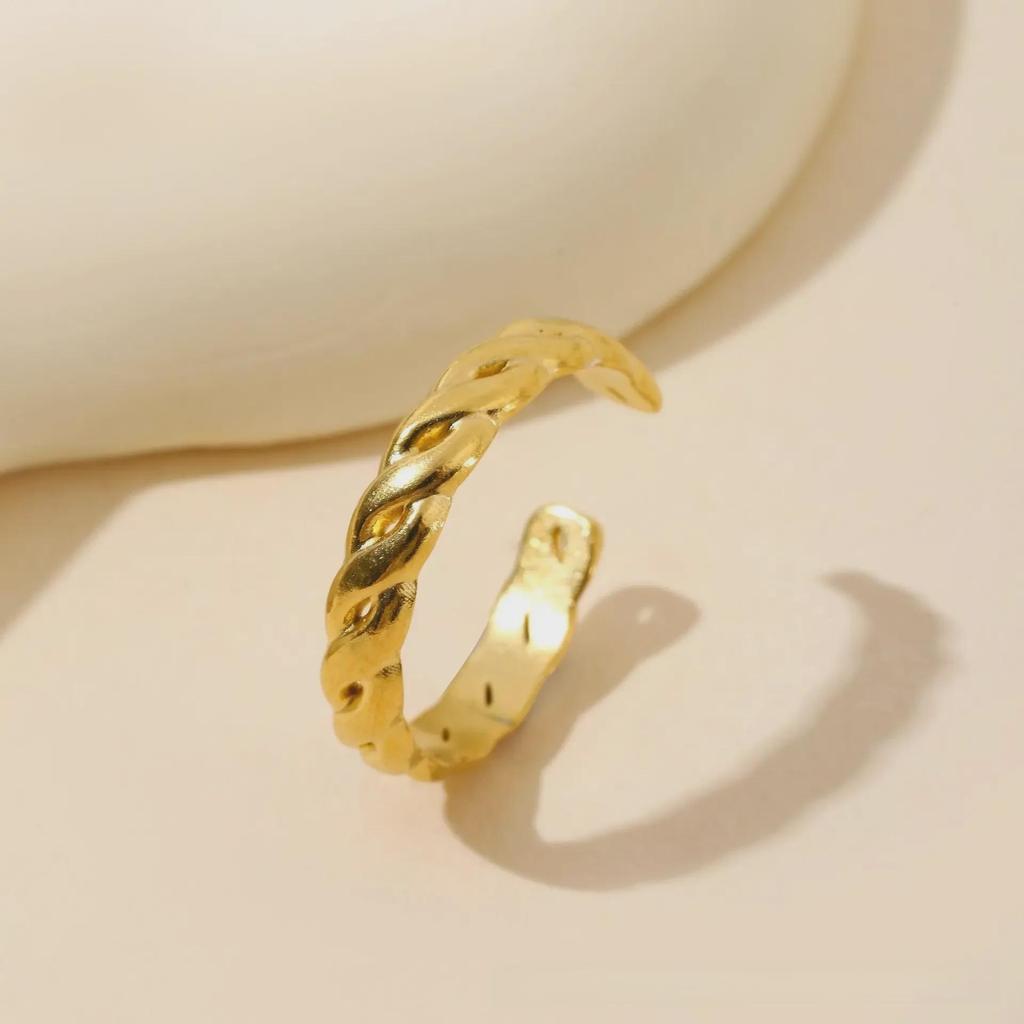 European & American Style Titanium Steel Open Ring - Fashionable, Versatile Jewelry for Women