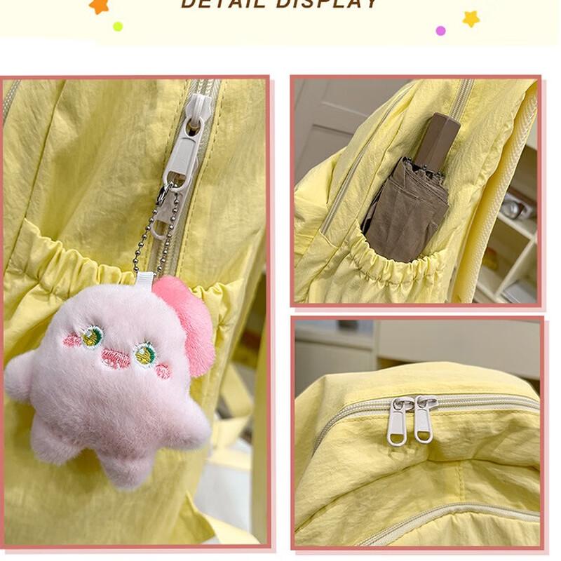 KaLuoge Pure Color Large Student Backpack