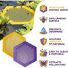 Deux ensembles d'îles flottantes pour abeilles, stations d'abreuvement rigides en plastique PP pour abeilles, stations flottantes pour abeilles et abreuvoirs pour papillons.