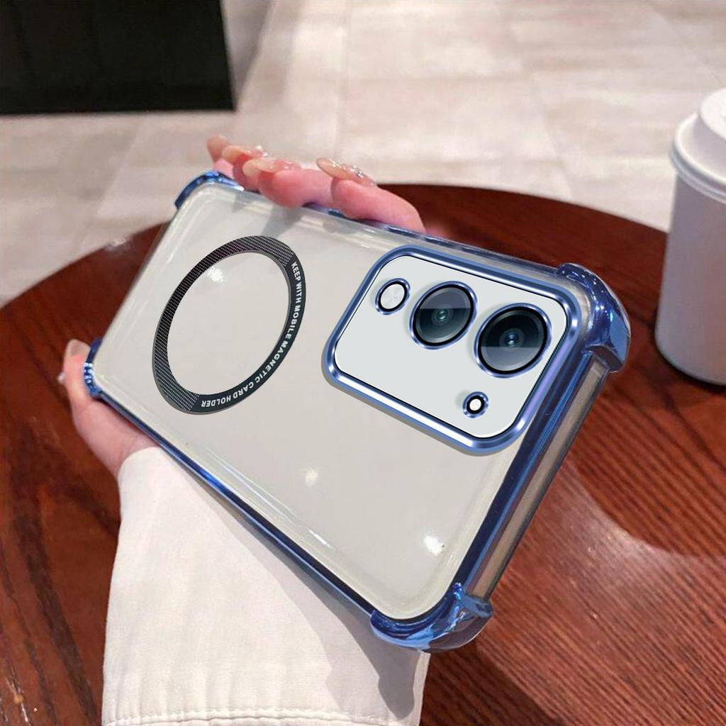 Case for Vivo Y29t 5G,Y29s 5G,Y04,Y04s Clear Magnetic Casing Electroplated Lens Frame Phone Cover