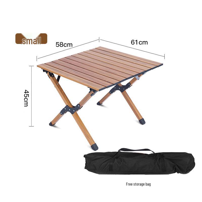 OEING Portable Folding Egg Roll Camping Table