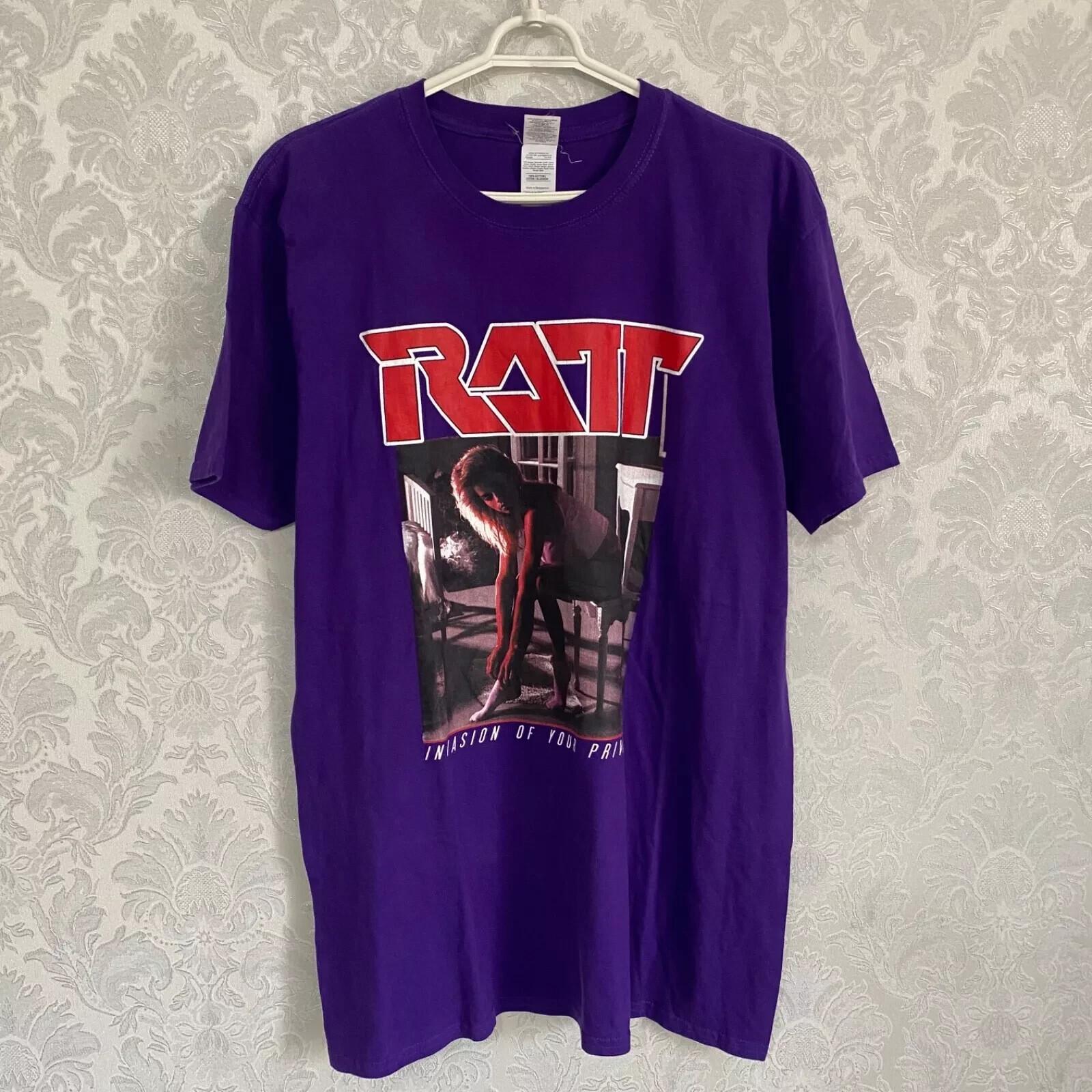 Vintage Ratt Invasion of Your Privacy (Skid Row) T-Shirt Reprint Size S-5XL M