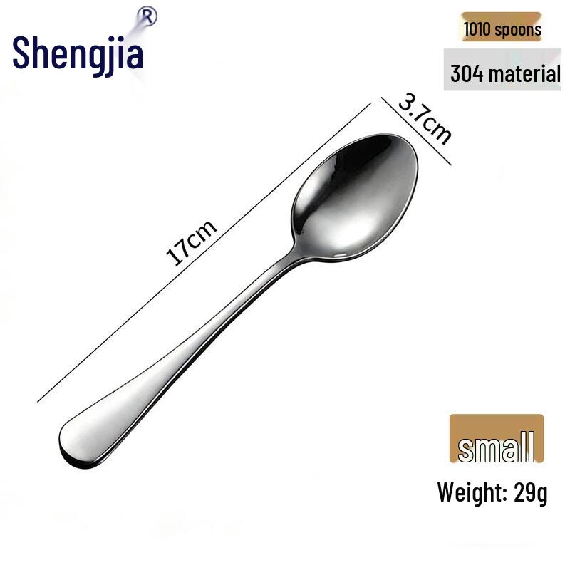 Shengjia Food Grade 304 Stainless Steel Spoon Set