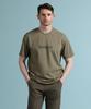 PANICALE Khaki Logo Short Sleeve T-Shirt