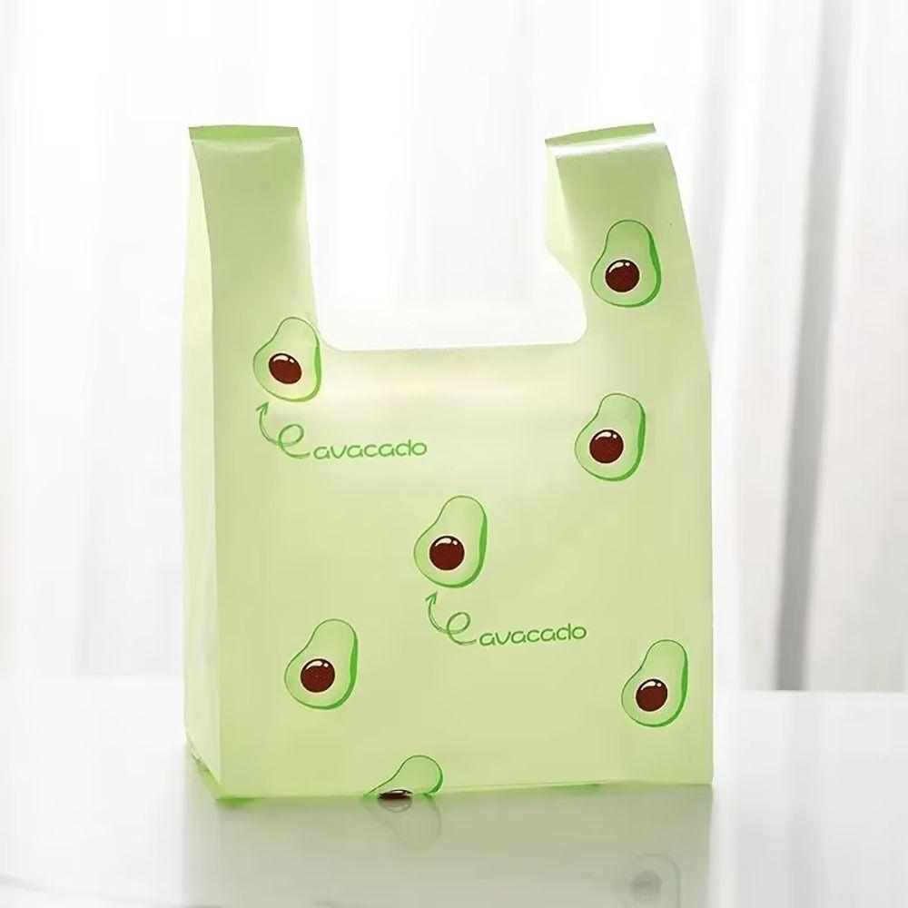 50 ks s uchem plastová taška tote barevné tašky na odnos nové tašky vesty balení potravin