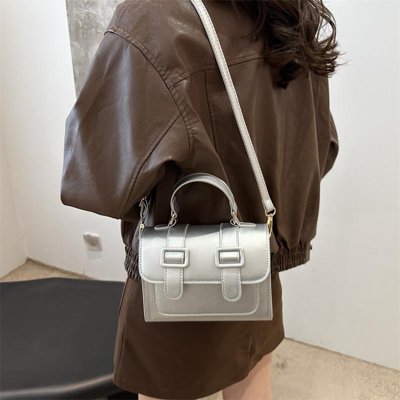 Trendy Autumn Color Block One Shoulder Bag For Women Stylish Crossbody Handbag Medium Size