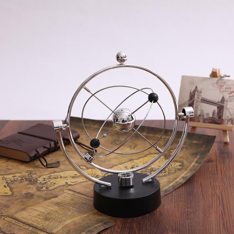Battery-Free Perpetual Motion Celestial Ornament Science Themed Desktop Decor for Home Study Holiday Gift