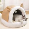 Deer Antler Cat Bed Cave Non-Slip Pet Plush Nest cold-proof dog bed Pet Supplies for Dog Puppy Kitten Sleeping