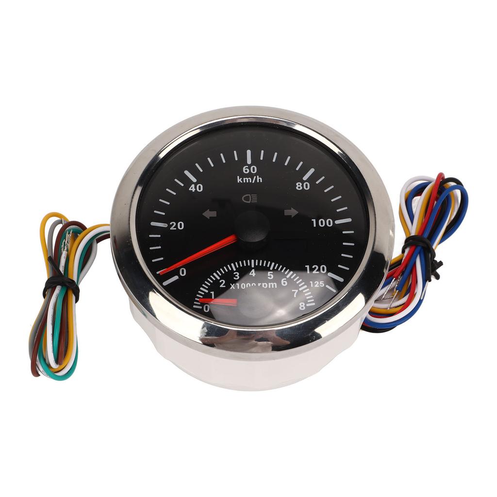 GPS Speedometer with Tachometer 8000 RPM 85mm 3 3 8 in GPS Speedometer with Indiction Light for Marine ATV Vehicle