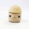 Komamugu Toys Wooden Acorn Toy Set Clear Acorn 1 Blue Acorn Made in Japan (1 Roller, Mushroom) [Wooden Toy] /