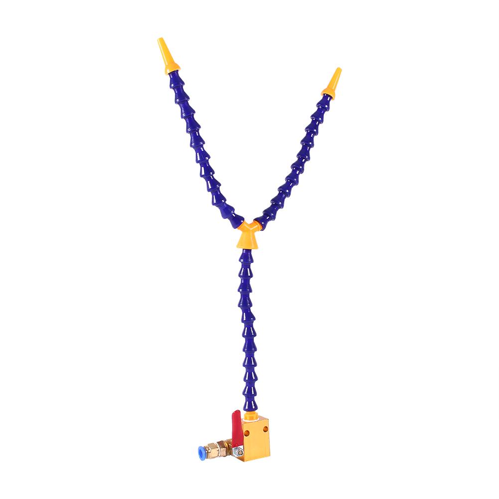 Mist Cooling Spray System Bidirection Tube   Valve for 8mm Air Pipe CNC Lathe