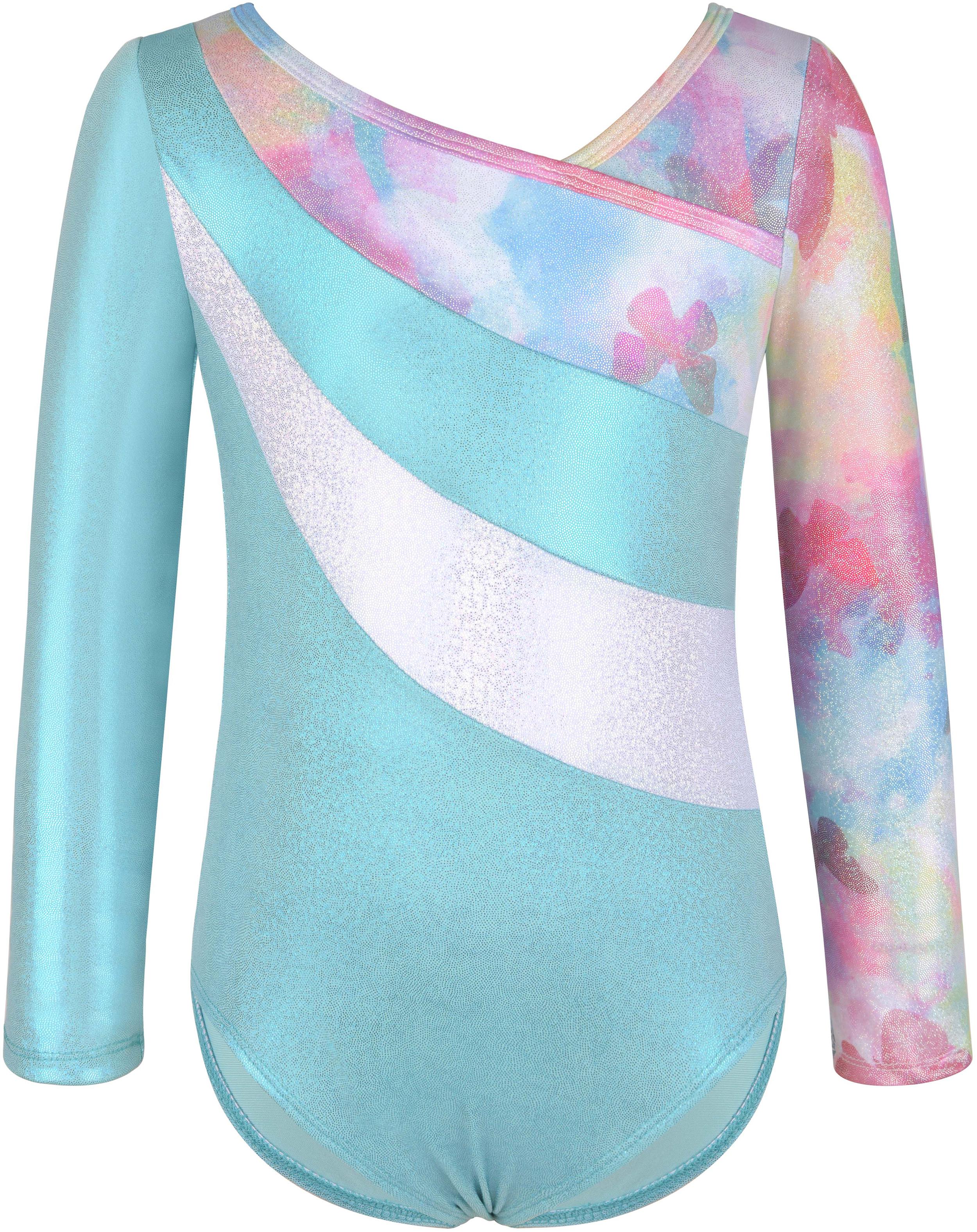 

Gymnastics Leotards for Girls Sparkly Tumbling Dance Leotards Kids 2-10Years M 3-4Y