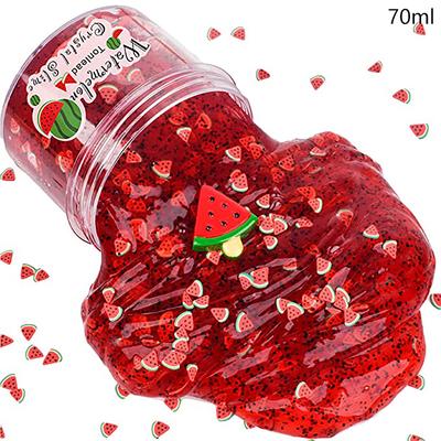 70 ml klarer Schleim für Kinder, duftend, flauschig, dehnbar, weiche Knete, Stressabbau-Spielzeug, falsche Süßigkeiten, Geburtstagsgeschenke, Gastgeschenke