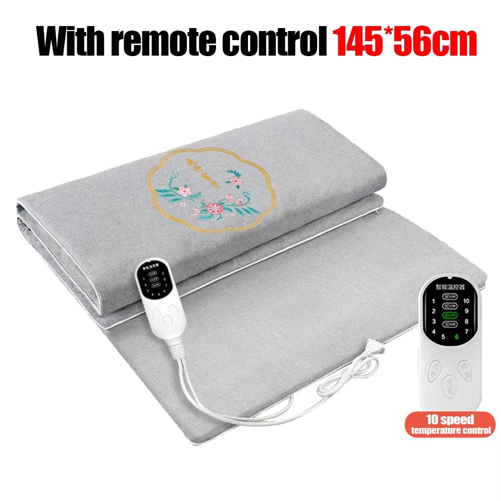 Electric Heating Moxibustion Blanket Moxa Mugwort Pads Acupressure Yoga Mat Cushion Controllable Heating Temperature Mattress