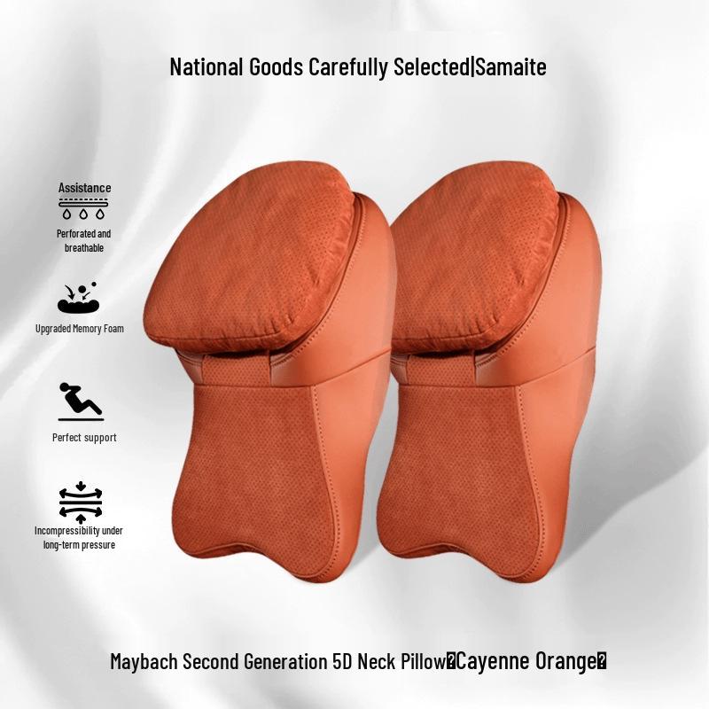 Maybach Second-Gen Car Headrest & Lumbar Pillow for Tesla & Xiaomi