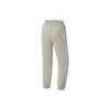 Li Ning Fitness Series Solid Color Fleece Lined Warm Loose Knit Sports Pants Women Bottoms Stone-Grey AKLT802-3