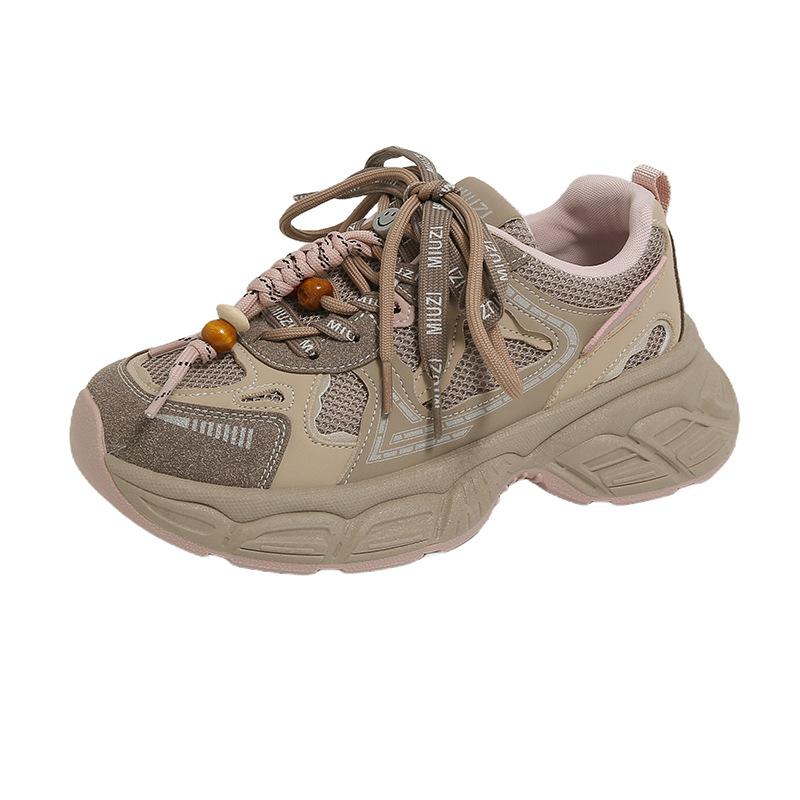 

Platform dad shoes women s ins tide 2025 autumn new women s shoes versatile, lightweight height-increasing sports shoes women s single shoes 40