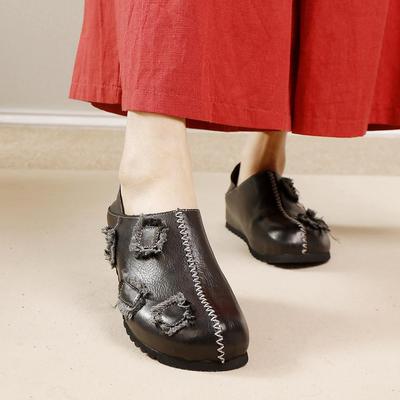 Genuine Leather Women's Shoes High Quality Full Leather Loafers Versatile Flat Four Seasons Shoes