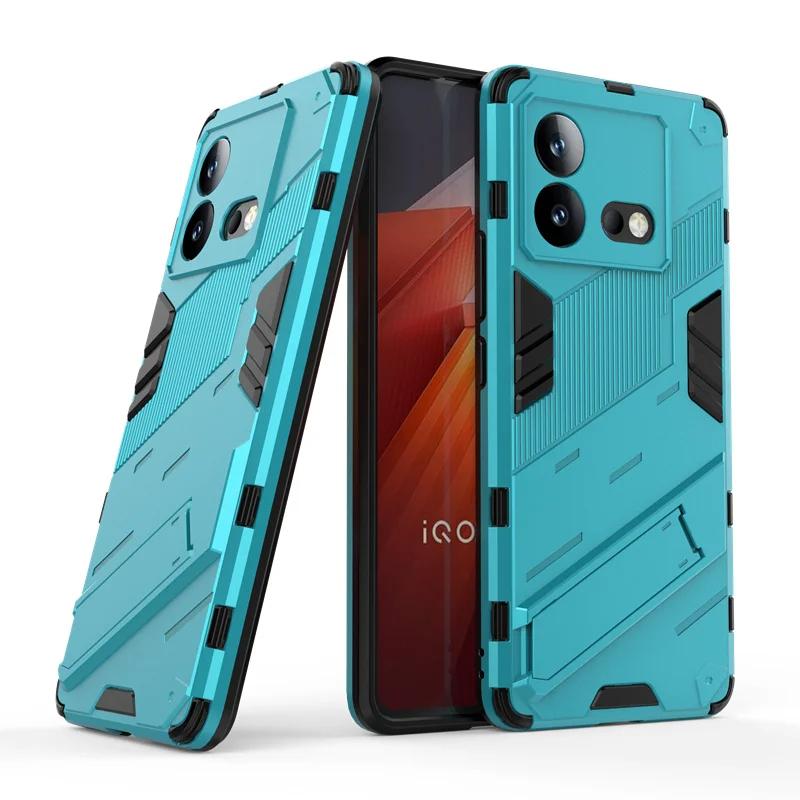 For Vivo iQOO NEO 8 NEO8 PRO 5G Armor Shockproof Phone Case Back Cover Magnetic Kickstand Anti-Fall Protect Coque Cases
