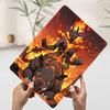 Lava Demon Riding Rhino Metal Poster Customized Wall Art Retro Vintage Tinplate Signs for Coffee Bar Accessories Desk Decor Room