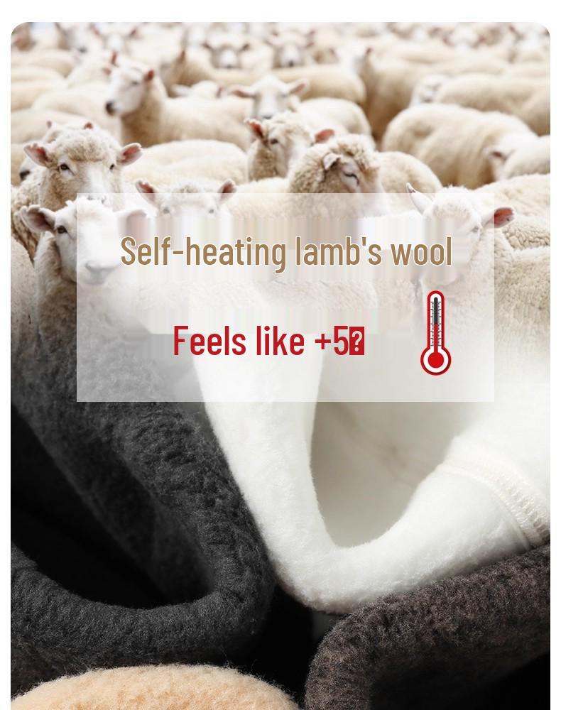 Women's High-Waist Ribbed Leggings - 500g Combed Cotton Fleece-Lined, Slimming & Anti-Pill, for Autumn/Winter