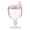 Childrens Reusable Plastic Cups Pink Pp 1pcs 5.7x3.14x3.14in