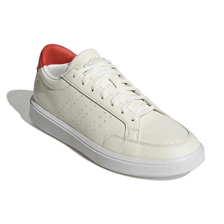 Adidas Neo Nova Court Low Top Sneakers Men Sneakers Off-White Red GZ1781