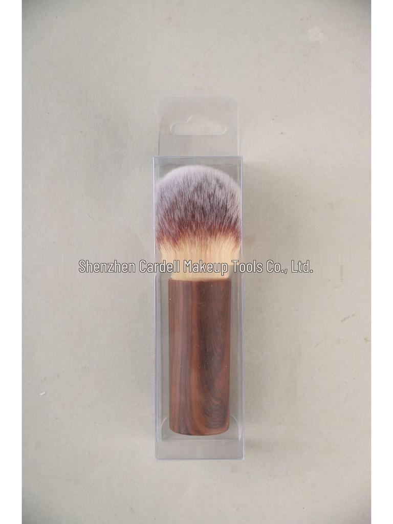 Compact Chubby Nail Dust Brush - Log Style Powder & Blush Brush for Hair Sweep and Makeup Application