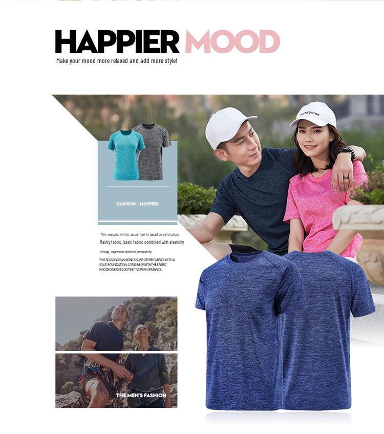Men's and Women's Plus Size Quick-Dry Outdoor Sports T-Shirt - Summer Collection 2022