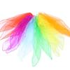 6 Stück bunte Frühpädagogik Kinder Gymnastik Quadratische Tücher Sport Tanz Interaktives Spiel Gaze Tücher