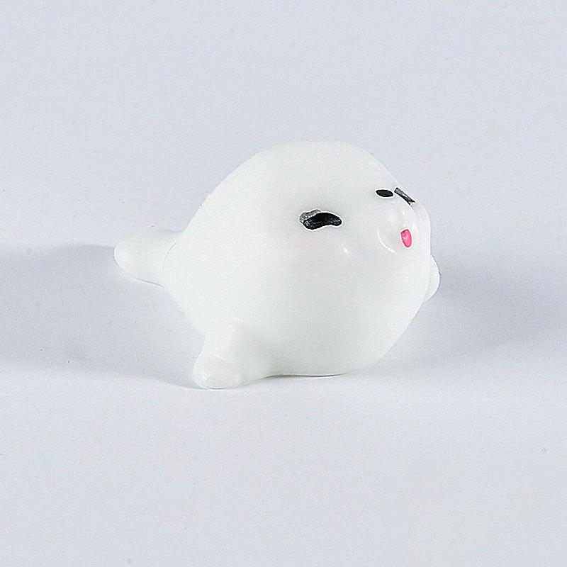 Miniaturas de animales marinos de resina luminosa en la oscuridad, adorno en miniatura para pecera, jardín, casa de muñecas, accesorios