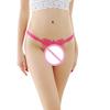 Lace Floral Pattern Open Crotch Panties for Women with Pearl Detailing and Adjustable Straps Comfortable Fit
