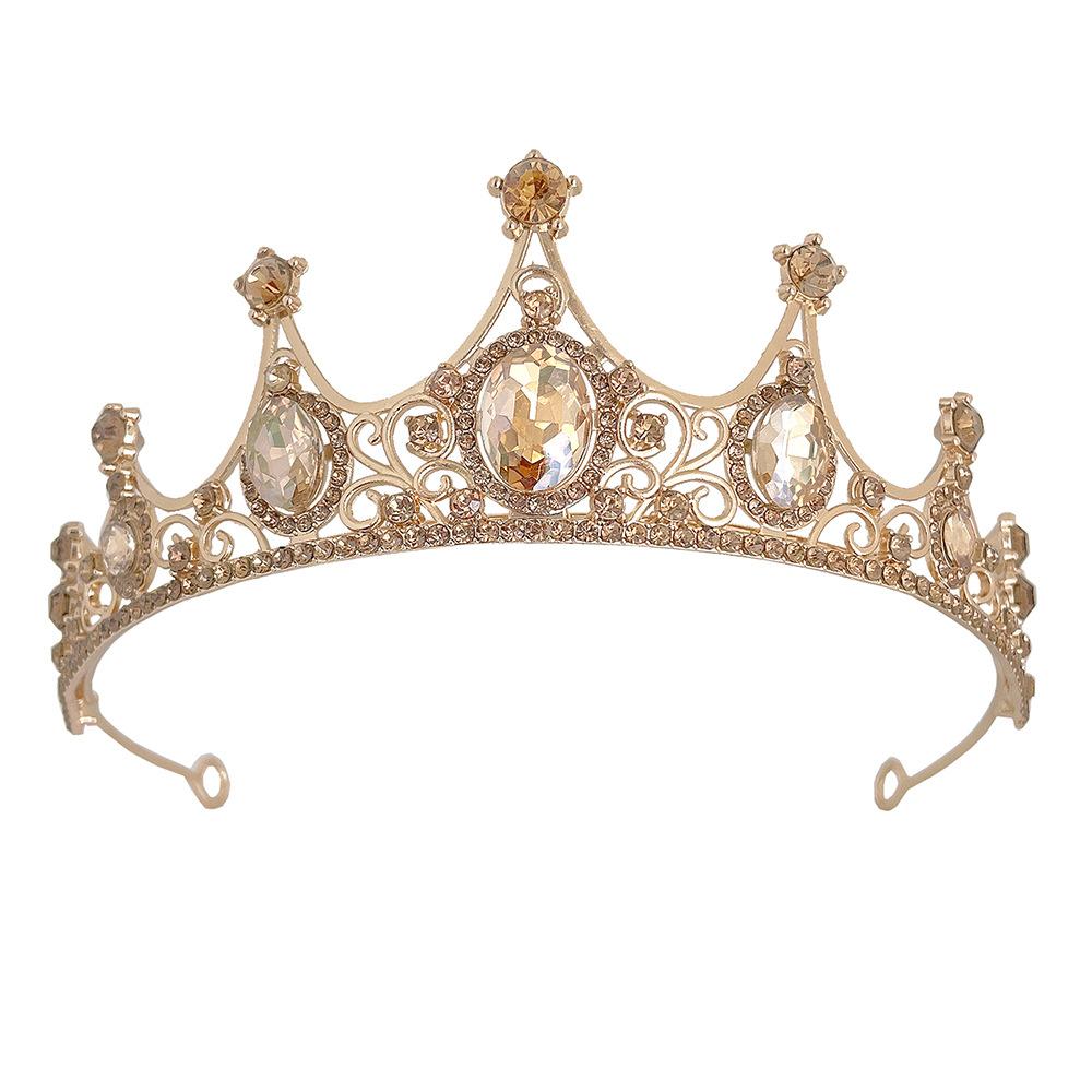 Brautkrone im koreanischen Stil Kristall Diamant Hochzeitsdiadem Geburtstagsdiadem Haarschmuck Kinderkrone Auftrittskopf