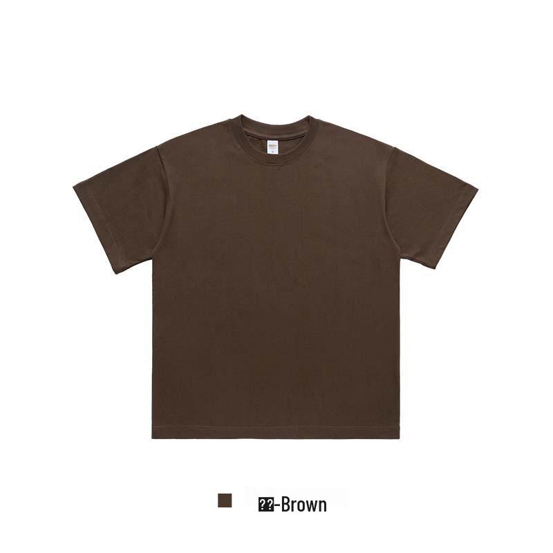 300G Oversized Heavyweight US Crew Neck Short Sleeve Pure Cotton T-Shirt