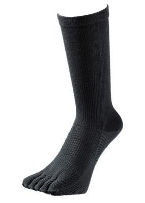 Strong Five Toe 3 Pairs Five Toe Socks for 40km Marching and Mountain Military Odor Safety Walking M Black [Gutsman] Socks, (FS-01), Exercises,