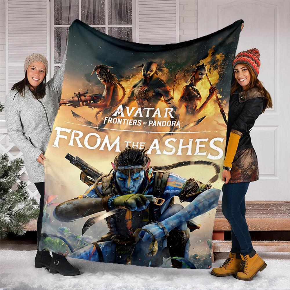 1pc Avatar, Pandora Outdoor Personalized Flannel Blanket, Soft, Lightweight Personalized Flannel Blanket, Digital Printing,