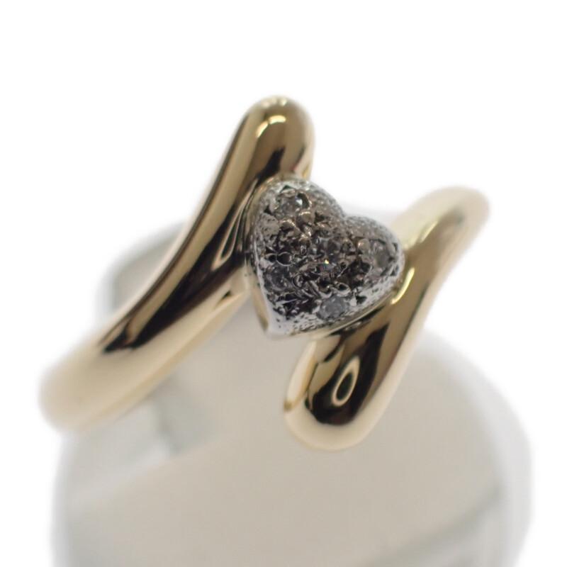 MIKIMOTO #11(JP Size) Ring K18 Yellow gold/Pt950Platinum Women